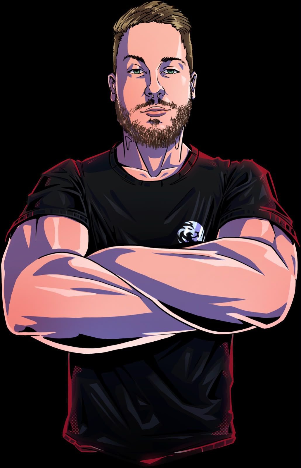 Ilustração oficial do streamer Prince